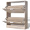 VidaXL vidaXL Wooden Shoe Cabinet with 2 Compartments Oak Look Storage Rack Organiser 3