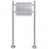VidaXL Mailbox on Stand Stainless Steel 2