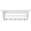 VidaXL vidaXL Coat Rack MDF White Baroque Style Clothes Storage Hanger Holder Hook 2