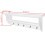 VidaXL vidaXL Coat Rack MDF White Baroque Style Clothes Storage Hanger Holder Hook 6