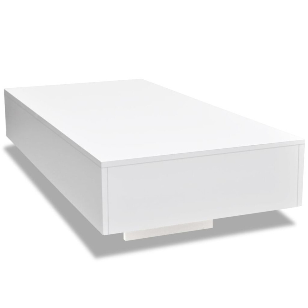 vidaXL White High Gloss Modern Coffee Table