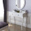 VidaXL vidaXL Modern Vanity Makeup Table Bedroom Dressing Cabinet Unit Stool Mirror 3