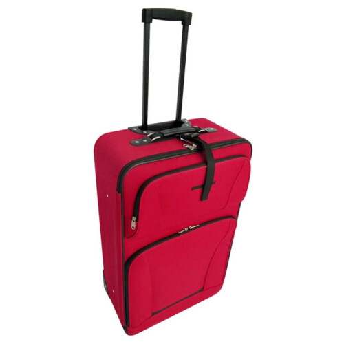 VidaXL 5 pcs Trolleys Travel Luggage Trolley Suitcase Set Red 1