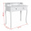 VidaXL vidaXL Modern Vanity Makeup Table Bedroom Dressing Cabinet Unit Stool Mirror 5
