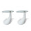 VidaXL 2pc Modern High Gloss Glass Top Drop Coffee Table White Side Dinner Office Home 2