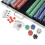 VidaXL vidaXL Poker Set with 1000 Chips Aluminium Playing Card Game Case Casino Dice 3