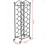 VidaXL vidaXL Wine Rack for 21 Bottles Metal Display Holder Storage Cabinet Shelf 5