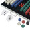 VidaXL vidaXL Poker Set with 1000 Chips Aluminium Playing Card Game Case Casino Dice 3