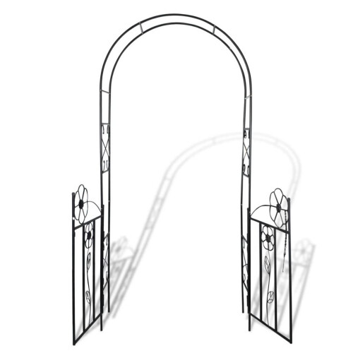 VidaXL vidaXL Garden Arch Door Climbing Plants Outdoor Patio Arbour Pergola Archway 2