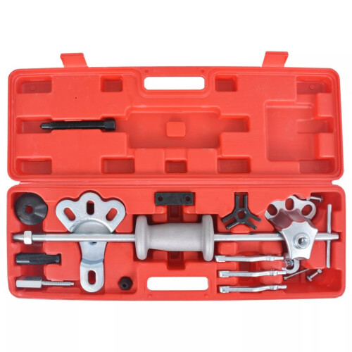 VidaXL vidaXL 17 Piece 9-way Slide Hammer Puller Set Garage Car Gear Bearing Drive 2