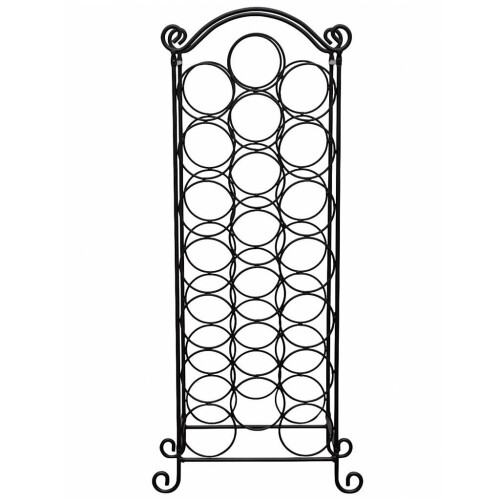 VidaXL vidaXL Wine Rack for 21 Bottles Metal Display Holder Storage Cabinet Shelf 2
