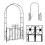 VidaXL vidaXL Garden Arch Door Climbing Plants Outdoor Patio Arbour Pergola Archway 2