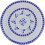 VidaXL vidaXL Mosaic Table 60cm Blue and White Outdoor Garden Balcony Patio Furniture 3