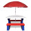VidaXL vidaXL Kids' Picnic Table with Benches and Parasol Sand Table Multicolour 3