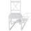 VidaXL vidaXL 2x Dining Chairs Wood White Home Kitchen Living Room Furniture Seat 2