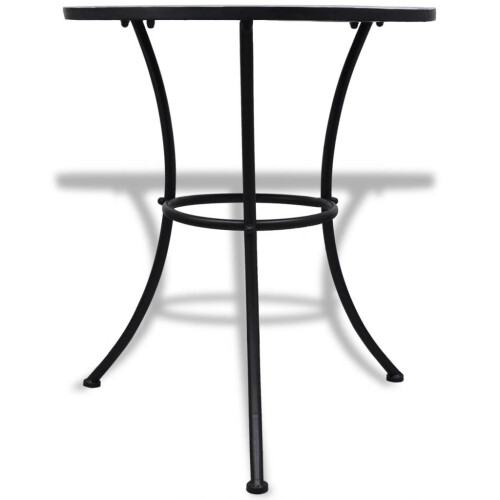 VidaXL vidaXL Mosaic Table 60cm Blue and White Outdoor Garden Balcony Patio Furniture 1