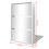 VidaXL vidaXL 3-Layer Mirrored White Shoe Rack - W63 x H102.5cm 4