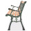 VidaXL vidaXL Garden Bench 122cm Wood Diamond-Patterned Backrest Outdoor Park Seat 3