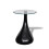 VidaXL New Modern High Gloss Glass Top Drop Coffee Table Black Side Dinner Office Home 7