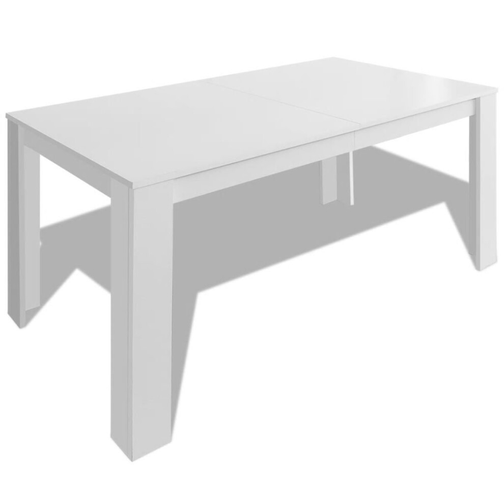 vidaXL Large White Contemporary Dining Table