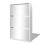VidaXL vidaXL 3-Layer Mirrored White Shoe Rack - W63 x H102.5cm 1