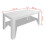 VidaXL vidaXL Large White Contemporary Dining Table 5