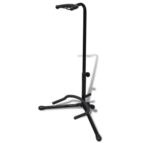 VidaXL Durable Telescopic Tripod Single Guitar Bass Floor Stand Adjustable Foldable 2