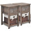 VidaXL vidaXL 2x Bedside Cabinets Wood Brown Bedroom Nightstand Side Table Furniture 2
