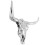 VidaXL vidaXL Skull Head Home Decoration Art Hanging Wall-Mounted Aluminium Silver 7