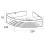 VidaXL Tiger Bathroom Corner Shower Basket Organiser Caddy Chrome Large 1400630346 6