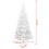 VidaXL vidaXL Artificial Christmas Tree L 240cm White Holiday Decoration Ornament 6