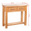 VidaXL vidaXL Solid Oak Wood Console Table 2 Drawers with Handles Brown Stand Desk 6