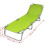 VidaXL Foldable Sun Lounger with Adjustable Backrest Apple Green 6