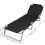 VidaXL Foldable Sun Lounger with Adjustable Backrest Black 6
