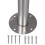 VidaXL Mailbox on Stand Stainless Steel 6