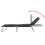 VidaXL Foldable Sun Lounger with Adjustable Backrest Black 3