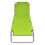 VidaXL Foldable Sun Lounger with Adjustable Backrest Apple Green 2