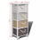 VidaXL Wood Storage Cabinet Cupboard Hall Side Chest with 4 Drawers Free Standing 6