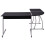 VidaXL vidaXL Black L-Shaped Corner Desk | Home Workstation 3
