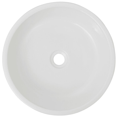 VidaXL vidaXL Basin Round Ceramic White 42x12cm Bathroom Cloakroom Countertop Sink 2