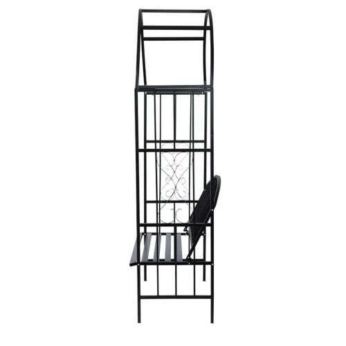 VidaXL vidaXL Rose Arch with Bench Garden Patio Arbour Pergola Plant Climbing Support 1
