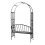VidaXL vidaXL Rose Arch with Bench Garden Patio Arbour Pergola Plant Climbing Support 3