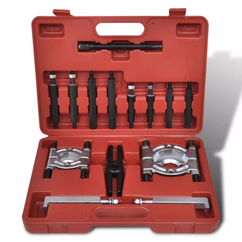 VidaXL vidaXL Bearing Puller Set 14 pcs Car Vehicle Hand Tool Separator Screw Adapter 1