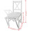 VidaXL vidaXL 2x Dining Chairs Wood White Home Kitchen Living Room Furniture Seat 5