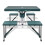 VidaXL vidaXL Foldable Camping Table Set with 4 Stools Aluminium Extra Light Green 3