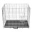 VidaXL vidaXL Foldable Dog Bench L Metal Pet Transport Travel Carrier Crate Cage 2