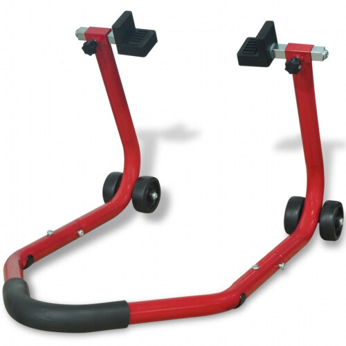 VidaXL Motorcycle/Dirt Bike Paddock Rear Stand Easy Lifting U-shaped with 2 Castors 2