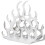 VidaXL vidaXL Aluminium Tabletop Wine Rack Stand Holder for 11 Bottles Silver Cabinet 2