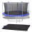 VidaXL vidaXL Safety Net PE Black for 3.66m Round Trampoline Kids Play Enclosure Mesh 2
