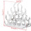 VidaXL vidaXL Aluminium Tabletop Wine Rack Stand Holder for 11 Bottles Silver Cabinet 5